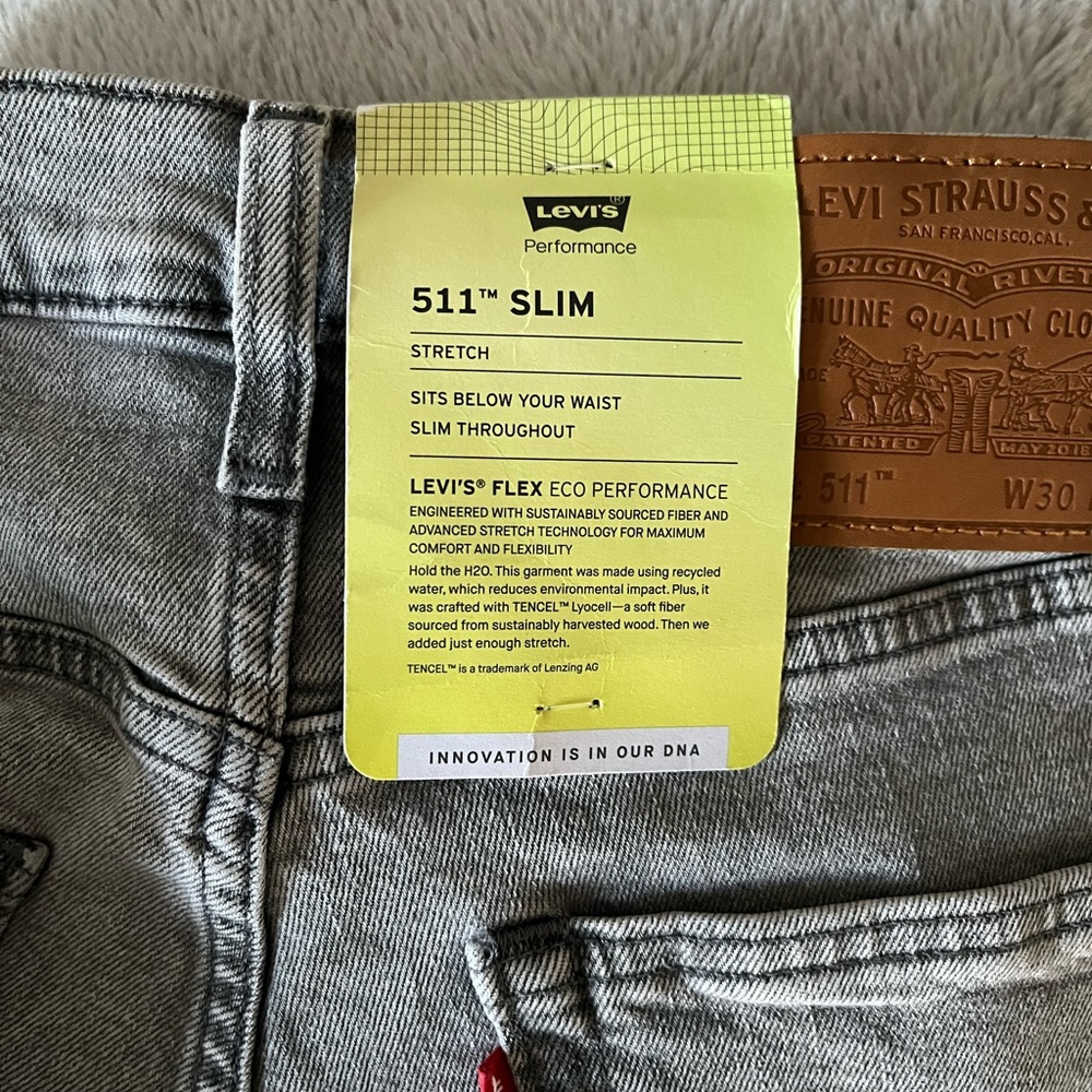 Levi’s - 511 Slim Grey Jeans - Picture 3 of 4